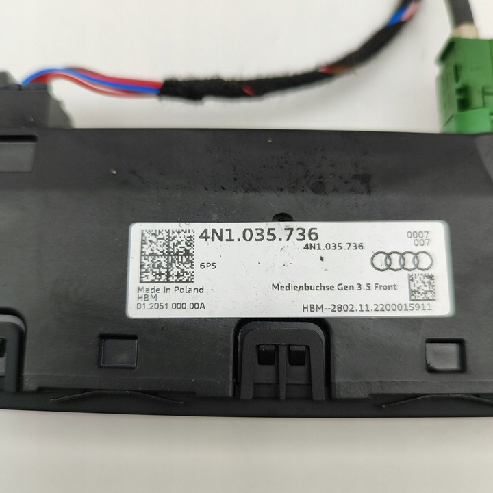 фото №7, Audi e-tron gt 2023 гніздо / з'єднувач usb