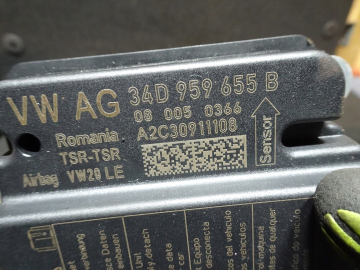 фото №2, Skoda rapid модуль air bag 34d959655b