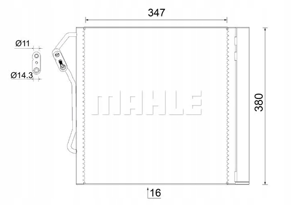 фото №14, Mahle оригинал ac 451 000s конденсатор, кондиционер