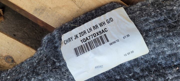 фото №8, Jeep wrangler jk килимок килимки багажника зад задні 2x 2d 3d