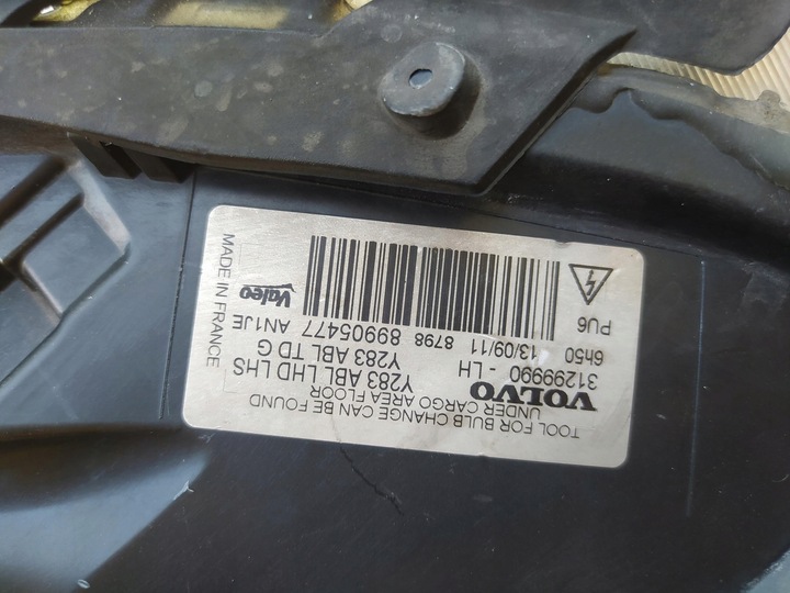 фото №9, Лампа лівий перед ксенон eu 31299990 volvo s60 2011 volvo