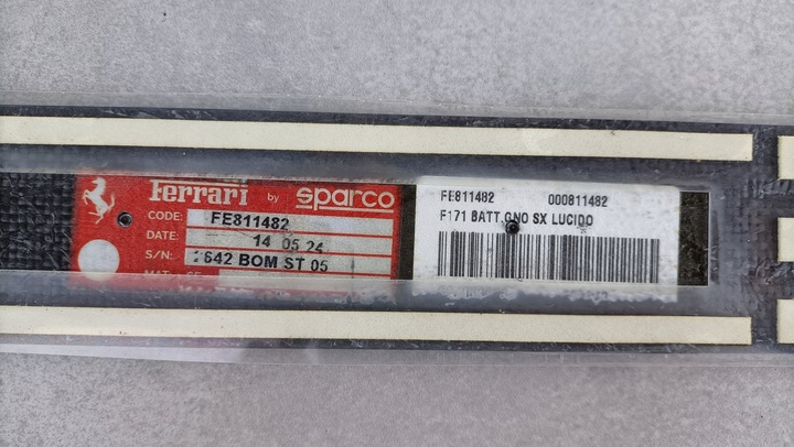 фото №3, Планка накладка порога карбон ferrari 296 f171 gtb gts 811482 pak19/040