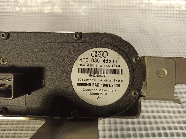 фото №8, Audi a8 s8 4e0 d3 усилитель bang olufsen bao b&o 4e0035465