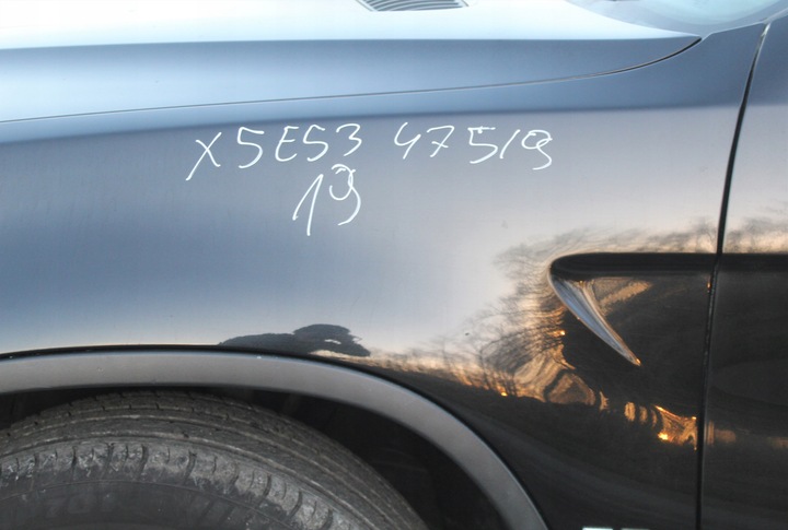 фото №7, Крило лівий перед bmw x5 e53 рестайлінг 475 чорний