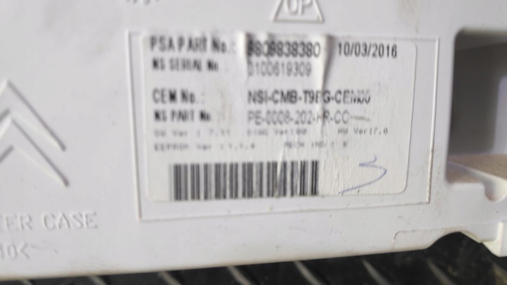 фото №7, Спідометр  манометр eu peugeot 308 t9 9809838480