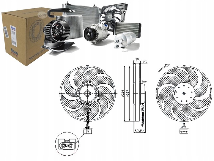 фото №1, Вентилятор радиатор audi a3 tt seat leon toledo i