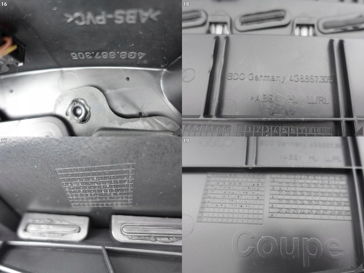 фото №11, Audi a7 4g8 c7 рестайлинг 10-18 обивка боковина дверь левая зад