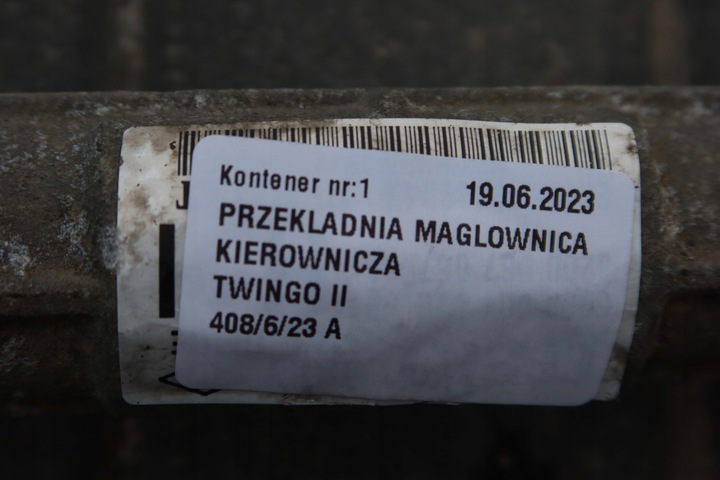фото №7, Трансмісія рейка рульового управління twingo ii