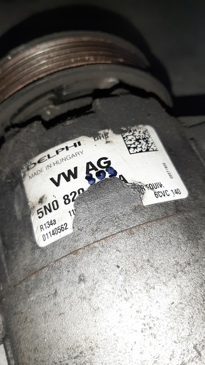 фото №7, Компрессор кондиционера 5n0820803a vw 1.9 tdi