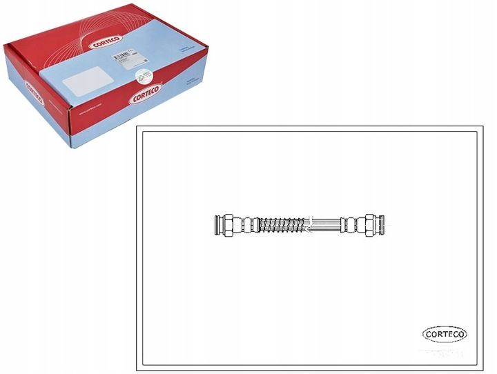 фото №1, Шланг тормозной гибкий citroen c15 84-00 зад cor
