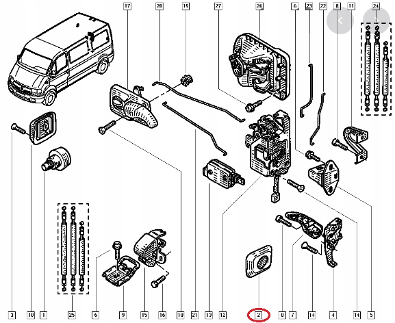 фото №5, Відбійник двері задніх movano interstar лівий оригінал