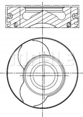 фото №1, Поршень двигуна 022 01 02 mahle dacia nissan almera