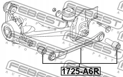 фото №2, Рычаг зад поперечный 1725-a6r febest audi