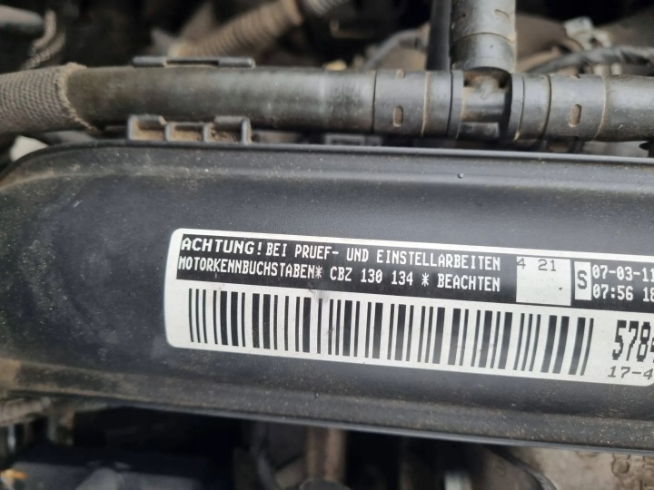 фото №7, Vw golf v skoda fabia ii двигатель комплектный cbz 1.2 tsi 77kw 105km 188 tys km