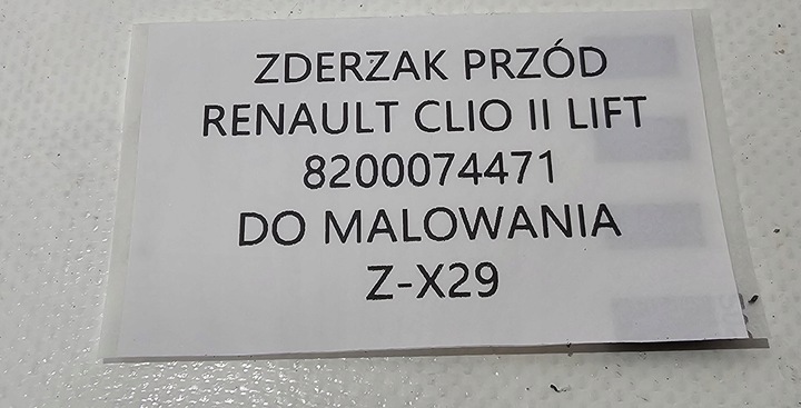 фото №8, Новий org бампер перед renault clio ii рестайлінг 2001-2005