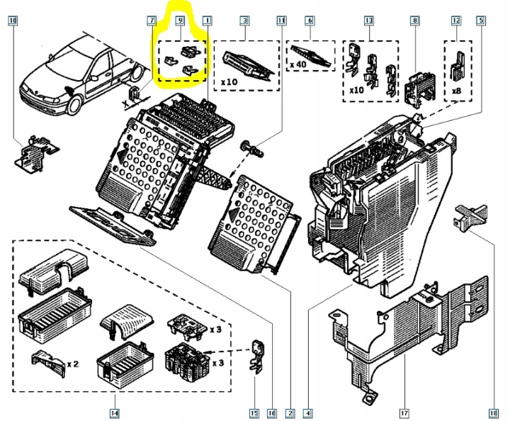 фото №7, Комплект суппорт зажимной renault laguna 7701468488