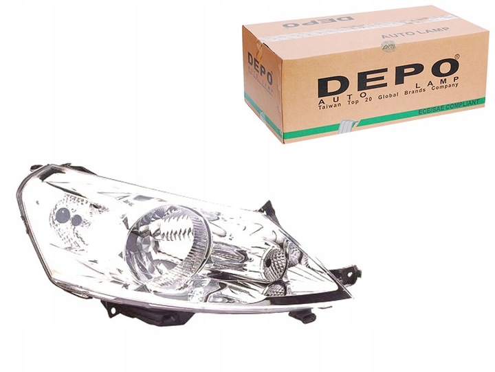 фото №1, Фара h4 электрический з двигателем цвет вкладыш