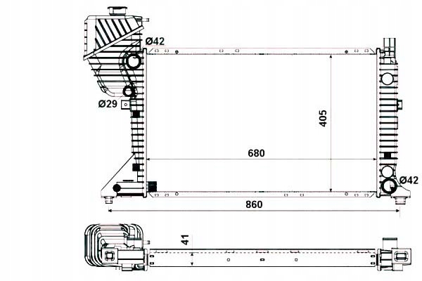 фото №2, Радиаторов mercedes sprinter cdi 00-06 nrf