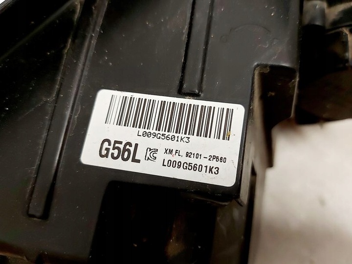 фото №9, Sorento 2 ii лампа левый перед левая передняя обычная фара uk 92101-2p560