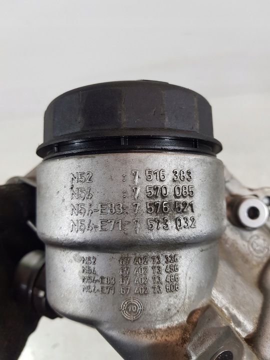 фото №16, Корпус фільтра масла 7516383 bmw e90 e91 e60 e61 2.5 b