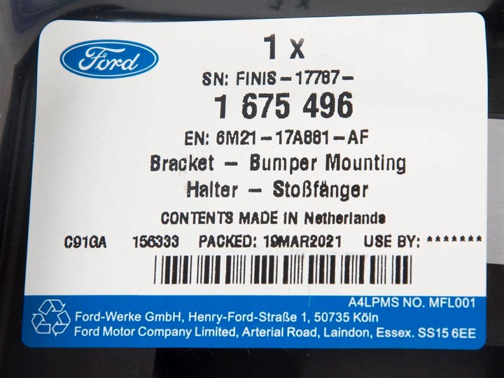 фото №13, Ковзун бампера зад права ford smax mk1 galaxy mk3