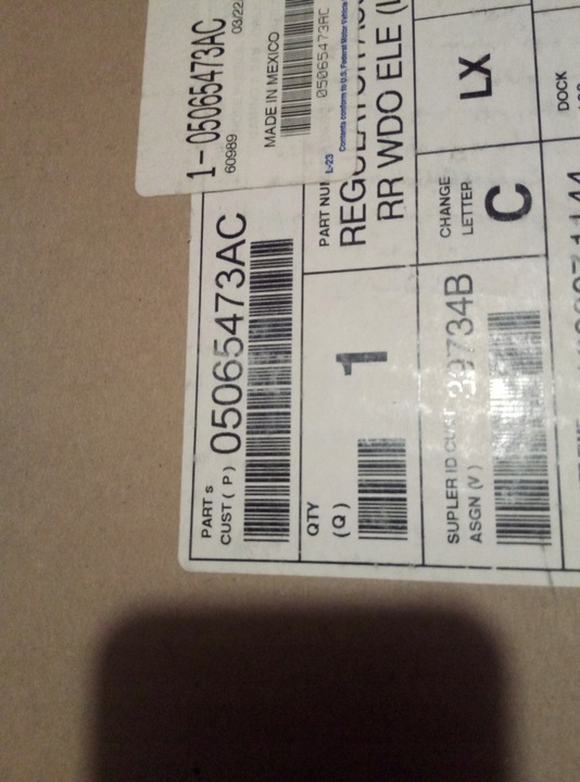 фото №1, Chrysler 300c підйомник вікна механізм лівий зад