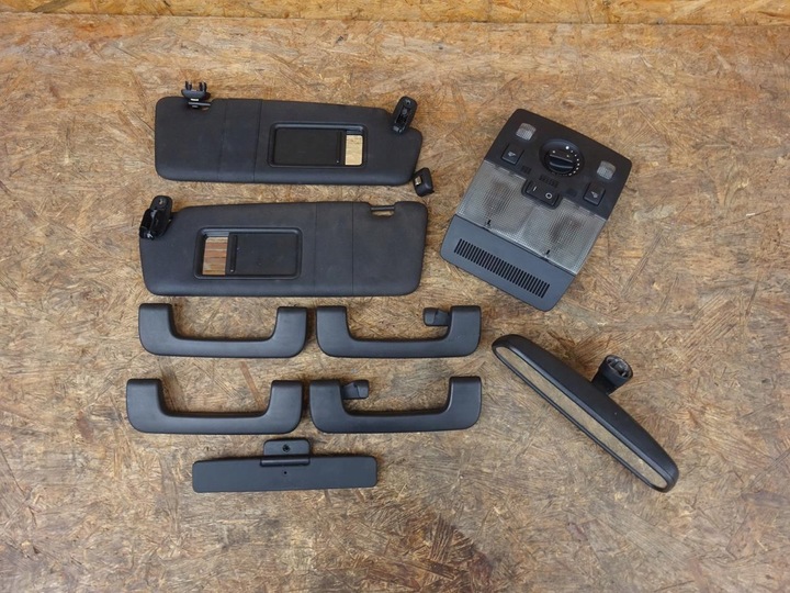 фото №8, Audi a4 b7 универсал потолок комплектная защитные накладки обшивка лампочки чёрные комплект