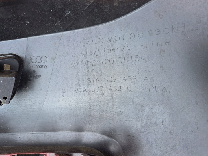 фото №7, Кутник бампера передньої права сторона audi q2 бампер 81a - 81a807438a