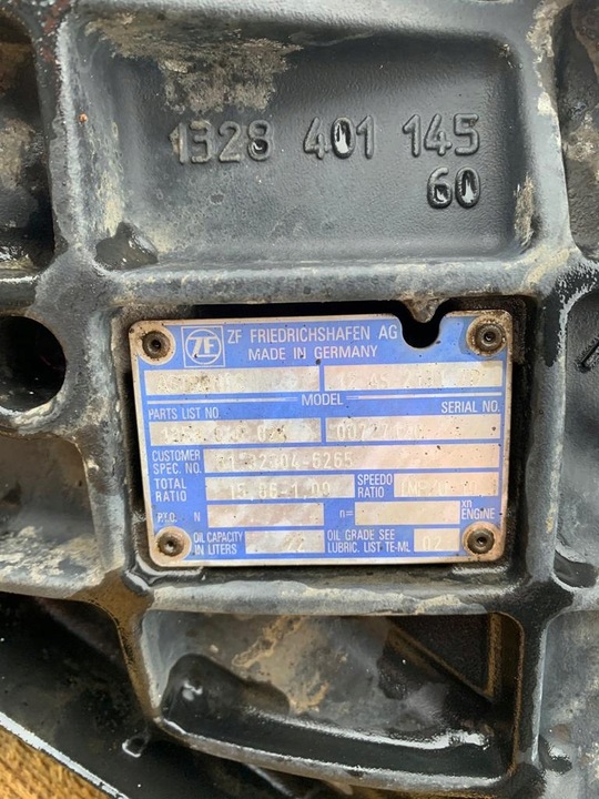 фото №9, Коробка передач коробки передач man 12 as 2131 td з wybierakiem