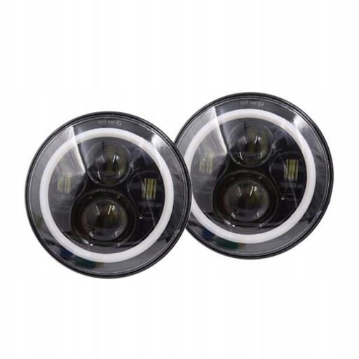 2X 7'' КРУГЛІ ФАРИ LED (СВІТЛОДІОД) 75W HI/LO