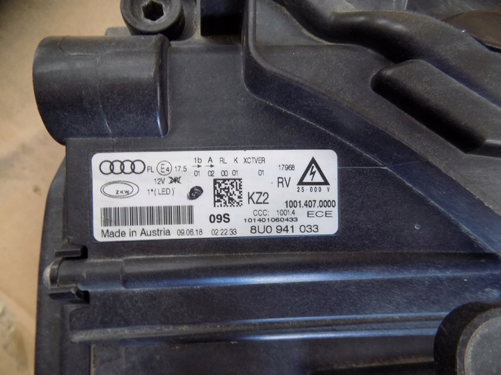 фото №9, Audi q3 q-3 8u0941033 рестайлинг полный led лампа передняя перед левая оригинал