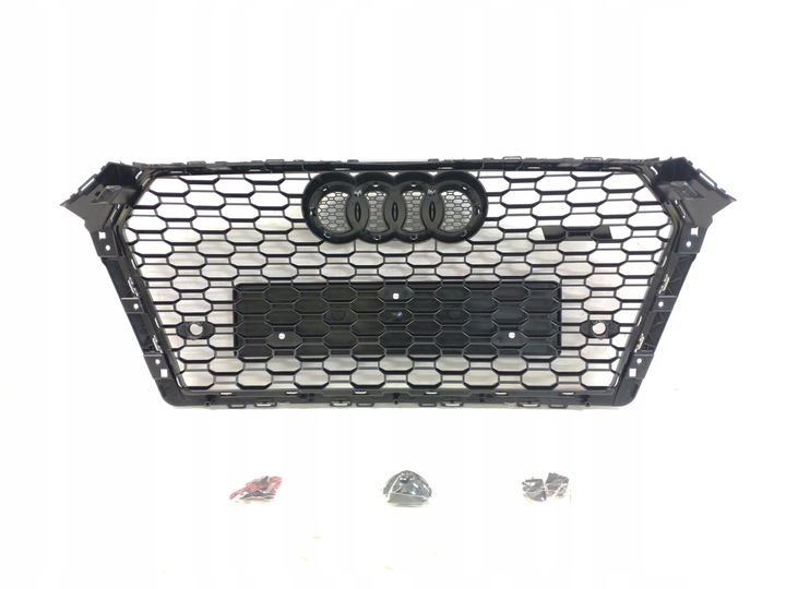 фото №11, Rs4 решітка радіатора бампера решітка радіатор audi a4 b9 2015-19 s-line pdc срібний