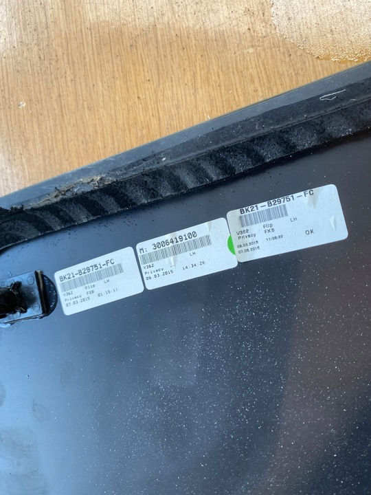 фото №11, Ford transit custom - стекло боковая левая левый зад окошко - bk21-b29751-fc