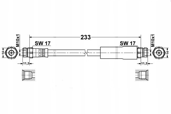 фото №4, Шланг гальмівний набір зад супорт a3 altea leon toledo octavia golf 5 i 6