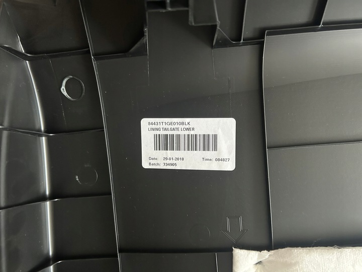 фото №14, Honda cr-v iv 2012-2018 захист оббивка кришки багажника чорна оригінал