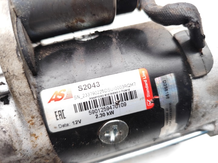 фото №7, Isuzu rodeo стартер 3.0 d дизель 107kw 146 hp s2043 5901259470109 2010