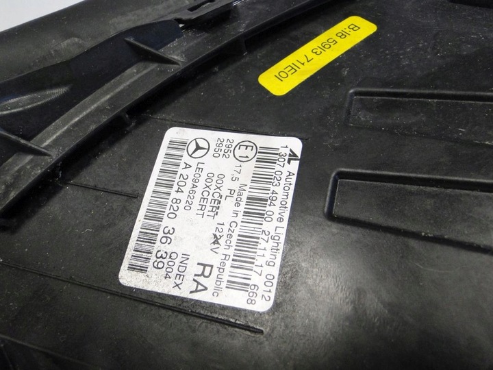 фото №8, Mercedes c клас w204 po рестайлінг лампа права 204