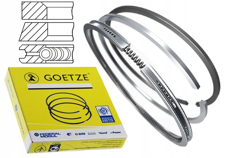 фото №6, Набор кольца поршень goetze 0842750000