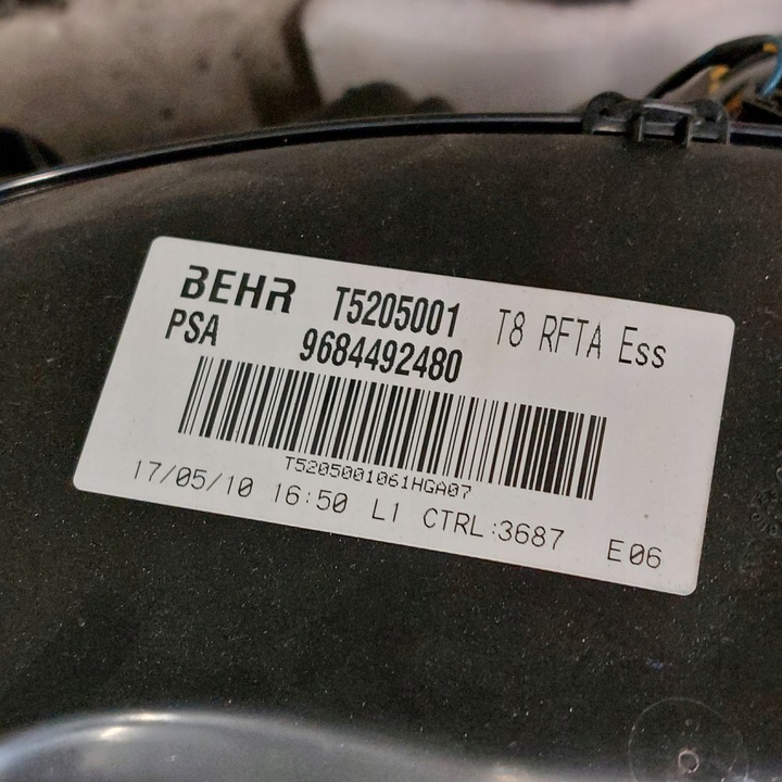 фото №8, Peugeot 5008 обігрівач повітродувка змішувач 9684492480 t5205001