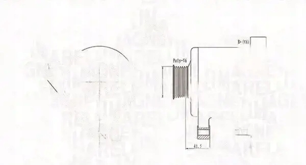 фото №1, Генератор 063731741010 магнит marelli