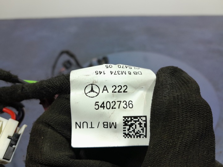 фото №5, Mercedes s w222 рестайлинг установка жгут дверь зад правых a2225402736
