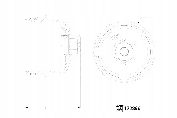фото №9, Febi bilstein 172896 кришка, корпус фільтра масла