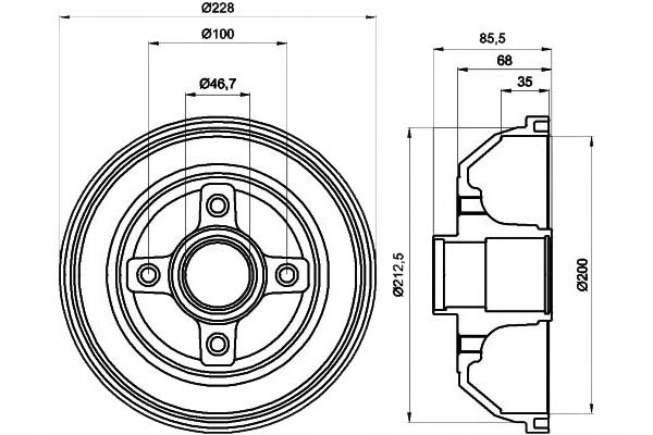 фото №2, Textar барабаны тормозные opel зад corsa c 00- bez ab