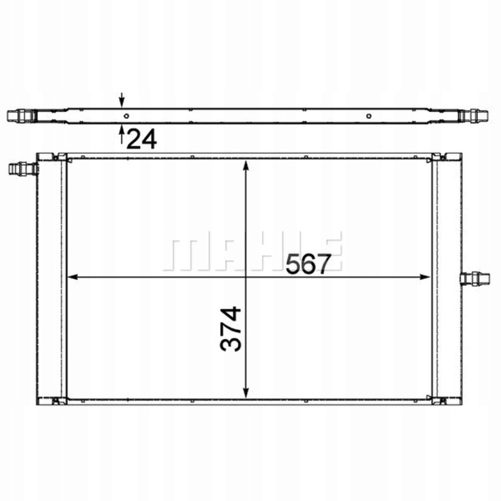 фото №1, Интеркулер land rover range rover iii 09-12 5.0