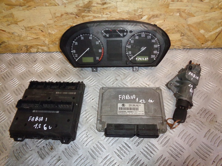 фото №1, Комп'ютер набір старт імобілайзер skoda fabia i 1.2 6v 99