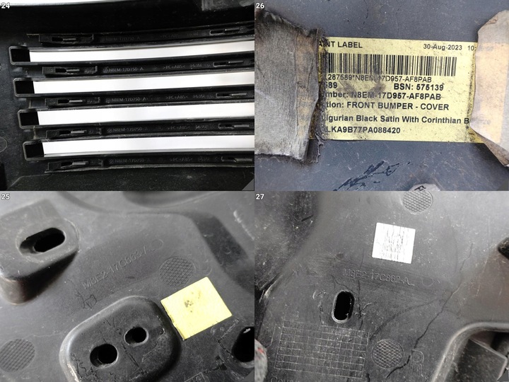 фото №13, Land rover range rover v sv l460 22- бампер решітка решітка решітка радіатора перед