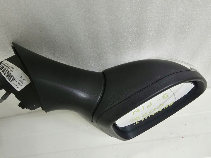 фото №6, Дзеркало ліві renault clio iv 9 pin