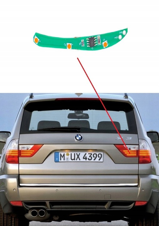 фото №1, Набор модуль ремонтный плата led лампы крышки зад правый правой x3 e83 lci