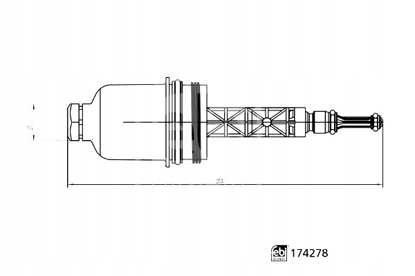 фото №2, Корпус фильтра масла mercedes c cl203 c t-model s203 c t-model s204 c