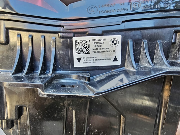 фото №5, Крышка задняя лампа bmw x3 g01 рестайлинг европа